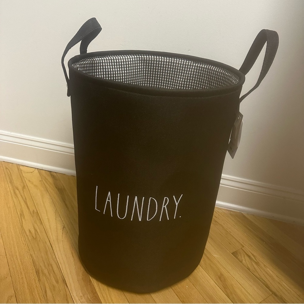 NWT Rae Dunn laundry clothes hamper - Picture 3 of 12
